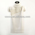 12STC0600 meshed turtleneck women knitted fur sweaters